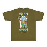 Casablanca T Shirts Fashion Print Street