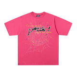 Spder hip-hop singer hotfix rhinestone foil letter print short sleeve t-shirt & rhinestone embellished shorts set (couple's style)