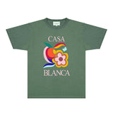Casablanca T Shirts Fashion Print Street