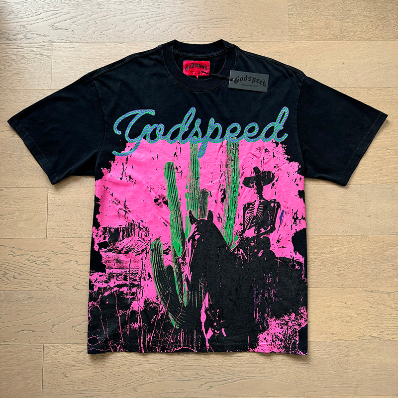 Godspeed T-Shirt Retro Fantasy Pattern