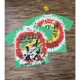 American asaali character print short sleeve t-shirt & trendy shorts set - summer collection