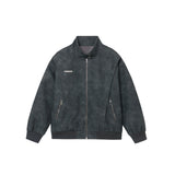 Unisex Baseball Jersey PU Leather Jacket