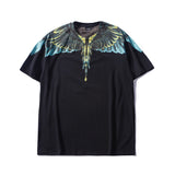 Marcelo classic phantom wings t-shirt - colorful feather lightning blade design - perfect for couples (mb short sleeve)