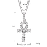 Jewelry Diamond Ancient Egyptian Anhe Key Pendant Crosses Egypt Pieces Ankh