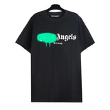 Correct version of pa beheaded bear short sleeves palm tree high street bat sleeves big logo letter on the back