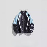 Unisex Baseball Jersey PU Leather Jacket Spring/Autumn Stand-Up Jacket