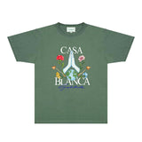 Casablanca T Shirts Fashion Print Street
