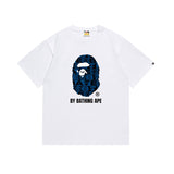 Cross-border wholesale summer classic ape camo lightning print cotton short sleeve t-shirt