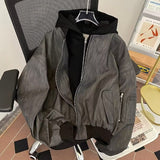 Unisex Baseball Jersey Winter PU Jacket