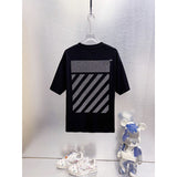 Spring/summer ow splatter graffiti arrow graphic crewneck short sleeve tee