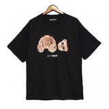 pa severed bear palm coconut tree flame shark couple outfit loose