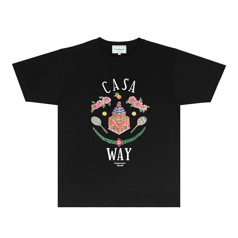 Casablanca T Shirts Fashion Print Street