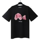 Correct version of pa beheaded bear short sleeve palm tree high street ins teddy bear shark love
