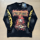 american trend high quality loose t-shirt pure cotton front and rear high-definition printing casualcoupletrendy short sleeves