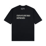 Erd melancholic rich second generation short-sleeved portrait sketch graffiti cross-border new high street loosecasual print