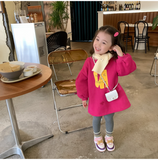 Girl Jacket Boys and Girls Sweater Printed Letter Fleece