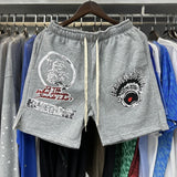 Hs-f summer collection: fog high street washed & distressed heavyweight crew neck graphic tee - couple's style