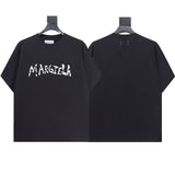 Mm series export wholesale margiela simple style digital four-corner mark couple short-sleeved t-shirtpure cotton high quality