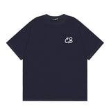 Wholesale export cole buxton minimalist cursive signature print short sleeve t-shirt - high street style