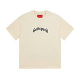 gods short-sleeved heavy weight washed fog high street rock band skull pure cottonprinting t-shirt