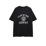 Fog season 8 essentials flocked print couple's relaxed fit crew neck short sleeve t-shirt