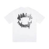 [heavy weight double yarn] trapstar stitching tiger head embroider gradient letter short-sleeved t-shirt