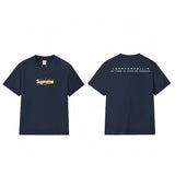 Wholesale export sup streetwear letter print 100% cotton t-shirt - relaxed fit, crew neck, short sleeve