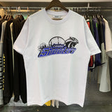 Cross-border foreign trade wholesale trapstar gradient letter ts tiger head printing short-sleeved couple loose high street