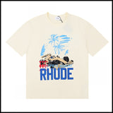 American trend rhu marlboro high definition printing de casual round neck short sleeve t-shirt export wholesale