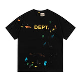 Wholesale gallery dept washed distressed short-sleeved american trendy retro skull printing couple wear looset