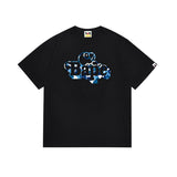 Cross-border wholesale summer classic ape camo lightning print cotton short sleeve t-shirt