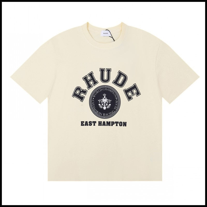 American trend rhu marlboro high definition printing de casual round neck short sleeve t-shirt export wholesale