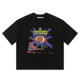 House of errors all-seeing eye graphic tee - trendy short sleeve couple's high street hoodie