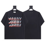 Mm series export wholesale margiela simple style digital four-corner mark couple short-sleeved t-shirtpure cotton high quality