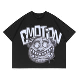 Wholesale billin hip-hop high street cartoon graphic dropped shoulder couple's short sleeve t-shirt