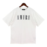 Cross-border wholesale correct version am splash ink flow paint camouflage starry sky graffiti letter short-sleeved high street couple t
