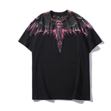 Marcelo classic phantom wings t-shirt - colorful feather lightning blade design - perfect for couples (mb short sleeve)