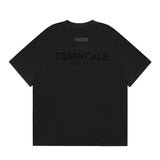 Flocked letter essentials short-sleeved t-shirt hip-hop half-sleeved high street fog american shorts