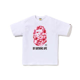 cross-border wholesale japanese style camouflage shark tiger head ape color matching luminous short-sleeved couple loose