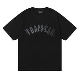 Cross-border foreign trade wholesale trapstar gradient letter ts tiger head printing short-sleeved couple loose high street
