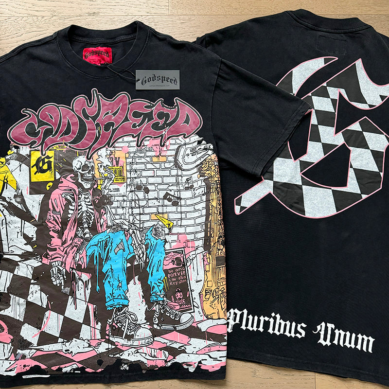 Godspeed T-Shirt Retro Fantasy Pattern