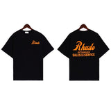 American rhu co-branded marlboro f formula traffic jam coconut tree sunset logo short-sleeved couple t
