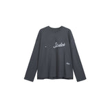 Ac letter print high street washed distressed vintage oversized short sleeve couple t-shirt