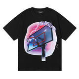 Cross-border foreign trade wholesale trapstar gradient letter ts tiger head printing short-sleeved couple loose high street