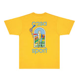 Casablanca T Shirts Fashion Print Street