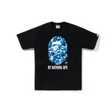 cross-border wholesale japanese style camouflage shark tiger head ape color matching luminous short-sleeved couple loose