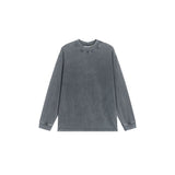 Ac letter print high street washed distressed vintage oversized short sleeve couple t-shirt