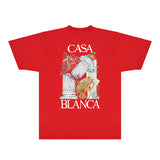 Casablanca T Shirts Fashion Print Street