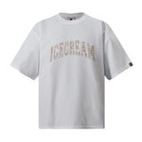 Bbc american high street ice cream flying dog printing short sleeve t-shirt casualshortsloose half lengthjeans summer
