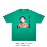 Rock Star T Shirt Wiz Cali Printed T-shirt Loose Cotton